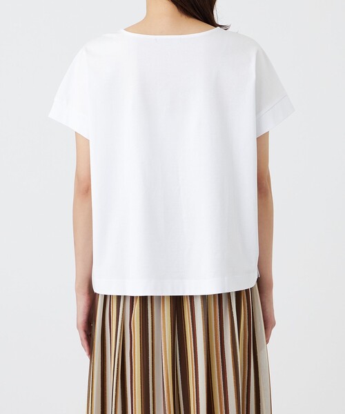 TRANS WORK(トランスワーク)の「【L】【ウォッシャブル】コットンスムースカットソー(Tシャツ/カットソー・レディース・レッド/ホワイト/ブラック/ブラウン系その他5・44)」の6枚目の写真