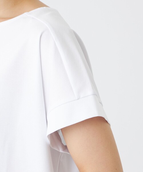 TRANS WORK(トランスワーク)の「【L】【ウォッシャブル】コットンスムースカットソー(Tシャツ/カットソー・レディース・レッド/ホワイト/ブラック/ブラウン系その他5・44)」の7枚目の写真