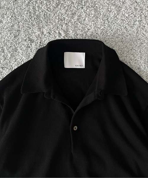 KAIKO(カイコー)の「KAIKO Supima polo(ニット/セーター・メンズ・ワインレッド/ネイビー/ブラック・3/2/1)」の17枚目の写真