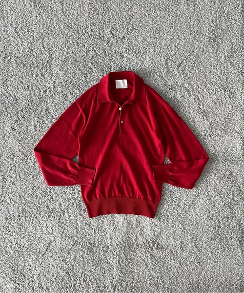 KAIKO(カイコー)の「KAIKO Supima polo(ニット/セーター・メンズ・ワインレッド/ネイビー/ブラック・3/2/1)」の9枚目の写真