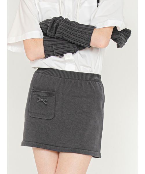 SORIN（ソリン　）の「Mini Knit Skirt Pants/ミニニットスカートパンツ（その他パンツ・レディース・ラベンダー/ダークグレー/ライトグレー・38）」の3枚目の写真