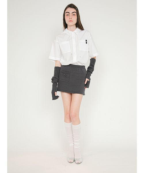 SORIN（ソリン　）の「Mini Knit Skirt Pants/ミニニットスカートパンツ（その他パンツ・レディース・ラベンダー/ダークグレー/ライトグレー・38）」の4枚目の写真