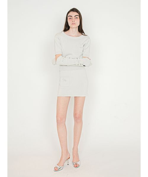 SORIN（ソリン　）の「Mini Knit Skirt Pants/ミニニットスカートパンツ（その他パンツ・レディース・ラベンダー/ダークグレー/ライトグレー・38）」の10枚目の写真