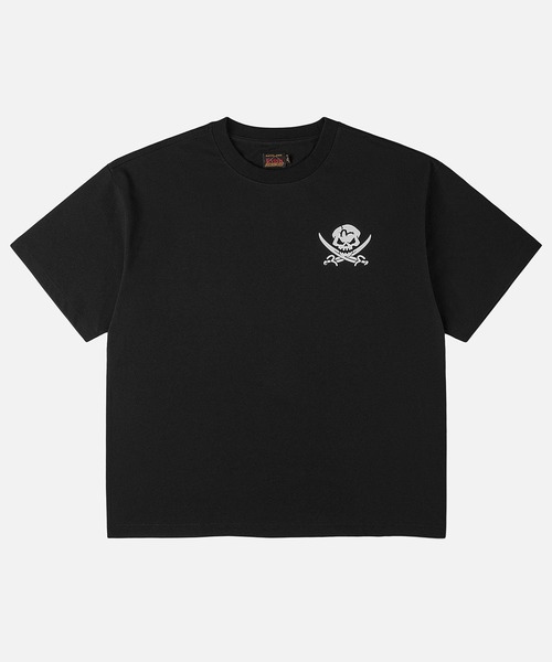 EVISU（エヴィス）の「" HT, DISTRESSED CAMO  DAICOCK T-SHIRT"（Tシャツ/カットソー・メンズ・ブラック・MEDIUM/LARGE）」の2枚目の写真