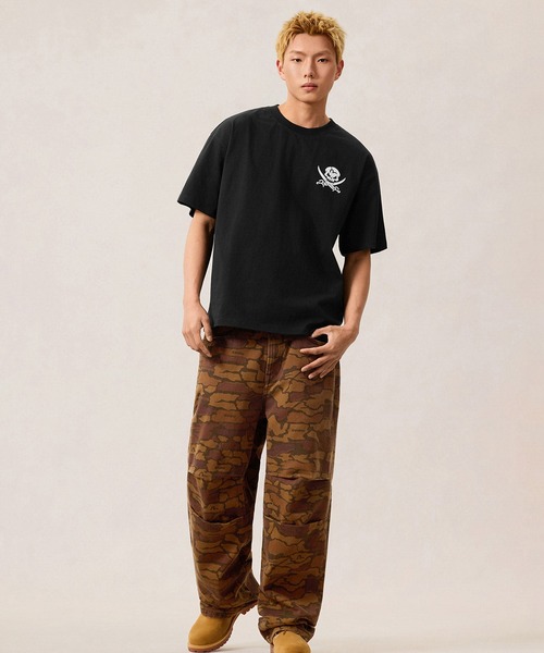 EVISU（エヴィス）の「" HT, DISTRESSED CAMO  DAICOCK T-SHIRT"（Tシャツ/カットソー・メンズ・ブラック・MEDIUM/LARGE）」の7枚目の写真