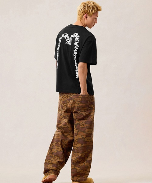 HT, DISTRESSED CAMO DAICOCK T-SHIRT'（Tシャツ/カットソー）｜EVISU