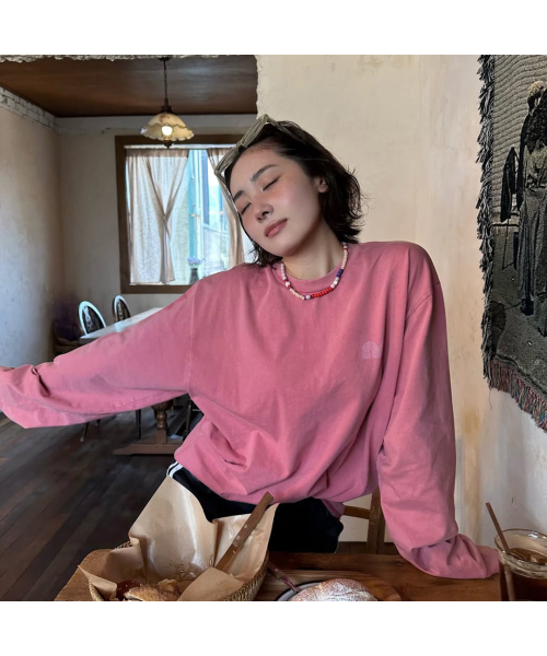 NOT NEW(ナットニュー)の「Basic nn LS T-Shirt Washed Pink(Tシャツ/カットソー・レディース・その他・1/2)」の5枚目の写真