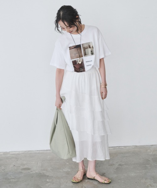 Anclear oui(アンクリアウィ)の「ワンハンドルトートバッグ(トートバッグ・レディース・グリーン/White/Black・F)」の19枚目の写真