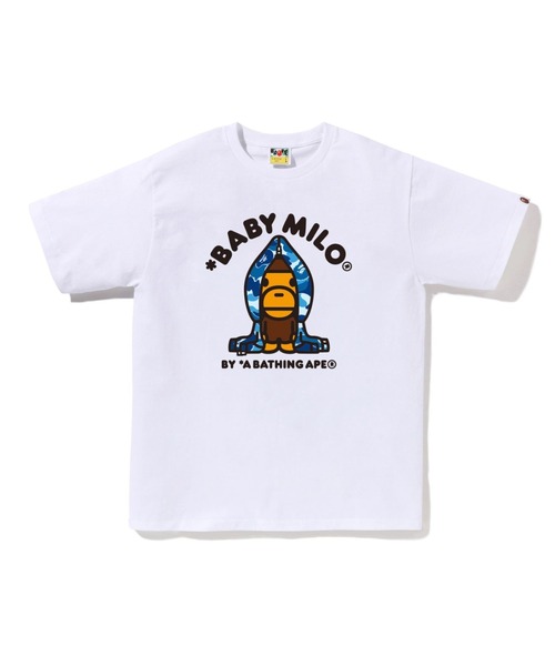 【A BATHING APE / BABY MILO レア 総柄ポロシャツ L】 ABC CAMO MILO HOODIE TEE（Tシャツ/カットソー）｜A BATHING APE（ア