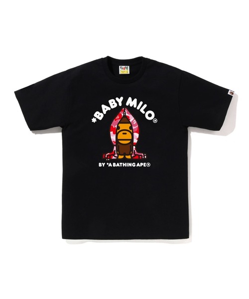 A BATHING APE(アベイシングエイプ)の「ABC CAMO MILO HOODIE TEE(Tシャツ/カットソー・メンズ・ブラック×ブルー/ブラック×ピンク/ホワイト×ピンク/ホワイト×ブルー/ホワイト×グリーン/ブラック×グリーン・XXX-LARGE/SMALL/X-LARGE/XX-LARGE/LARGE/MEDIUM)」の6枚目の写真