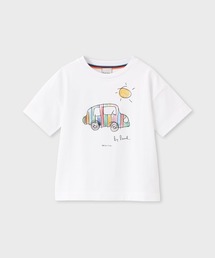 Paul Smith JUNIOR（ポールスミスジュニア）の「ジュニア Drawn by Paul "Striped Car" Tシャツ / 893213 3561228（Tシャツ/カットソー）」