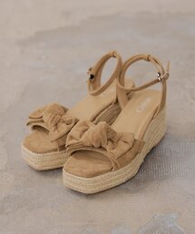 厚底ジュートリボンサンダル