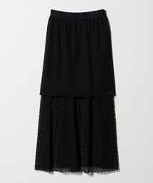 <ASTRAET>レース コンビ ロングスカート