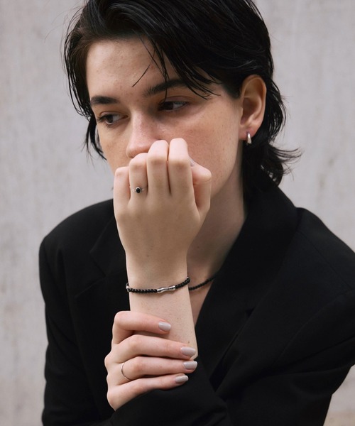 CENE（セネ）の「【CENE】セネ/オーバルチェーンリング（リング・レディース・MIX/ブラック・SMALL/MEDIUM）」の18枚目の写真