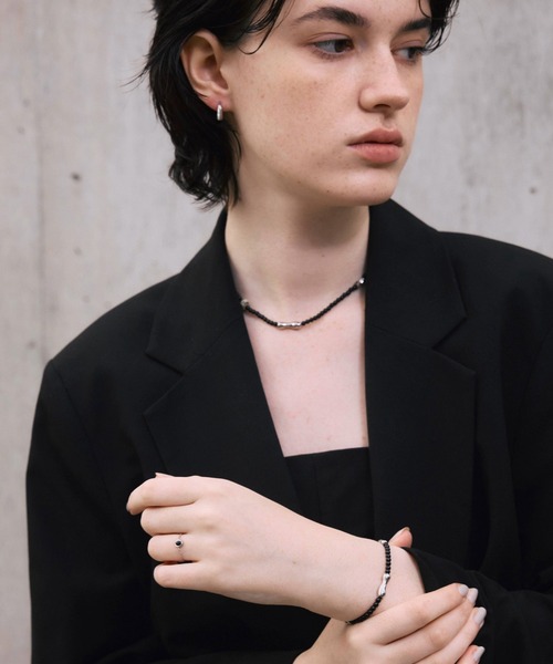CENE（セネ）の「【CENE】セネ/オーバルチェーンリング（リング・レディース・MIX/ブラック・SMALL/MEDIUM）」の19枚目の写真