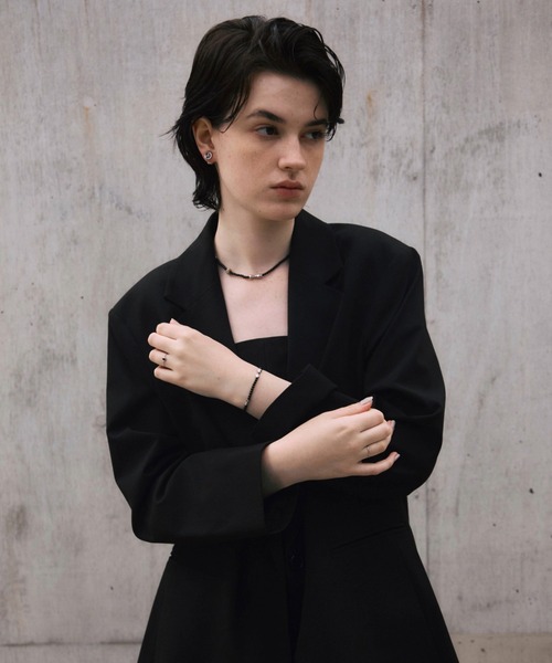 CENE（セネ）の「【CENE】セネ/オーバルチェーンリング（リング・レディース・MIX/ブラック・SMALL/MEDIUM）」の21枚目の写真
