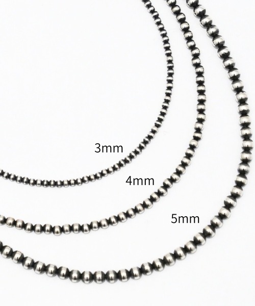 ERICKA NICOLAS BEGAY(エリッカ ニコラス ビゲイ)の「【ERICKA NICOLAS BEGAY】 NAVAJO PEARL NECKLACE / 3-40(ネックレス・メンズ・シルバー系1/シルバー系2・40cm)」の8枚目の写真
