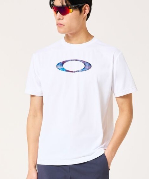 OAKLEY(オークリー)の「オークリー IRIDIUM SS TEE 1.0(Tシャツ/カットソー・メンズ・ホワイト/ブラック/サンドグレー・3L/L/M/S/LL)」の2枚目の写真