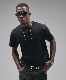 ANDER HUNK（アンダーハンク）の「Napoleon Henry neck Rib T-shirt/ナポレオンヘンリーネックリブTシャツ（Tシャツ/カットソー）」