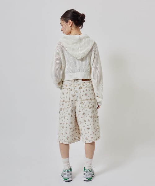 atmos pink(アトモスピンク)の「atmos pink Pointelle Knit Zip-up Hoodie / アトモス ピンク ポワンテル ニット ジップアップ フーディ(ニット/セーター・レディース・ホワイト・FREE)」の10枚目の写真
