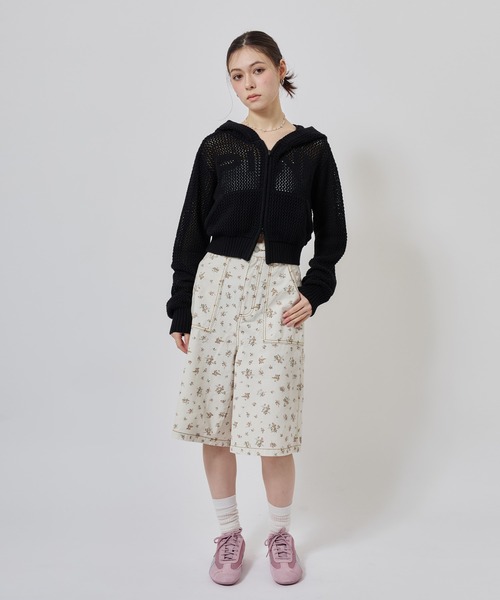 atmos pink(アトモスピンク)の「atmos pink Pointelle Knit Zip-up Hoodie / アトモス ピンク ポワンテル ニット ジップアップ フーディ(ニット/セーター・レディース・ホワイト・FREE)」の11枚目の写真