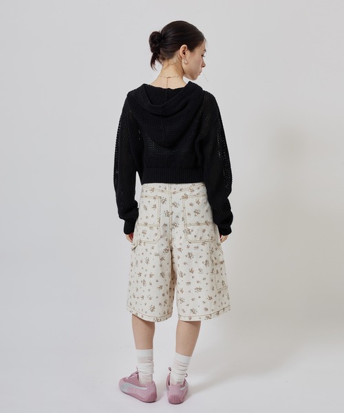 atmos pink(アトモスピンク)の「atmos pink Pointelle Knit Zip-up Hoodie / アトモス ピンク ポワンテル ニット ジップアップ フーディ(ニット/セーター・レディース・ホワイト・FREE)」の19枚目の写真