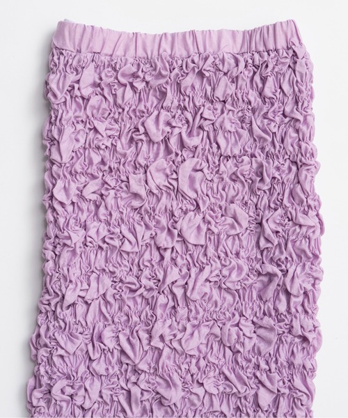 MAISON SPECIAL(メゾンスペシャル)の「Shirring Skirt/シャーリングスカート(Tシャツ/カットソー・レディース・ホワイト/パープル/ブラック・36/38)」の10枚目の写真