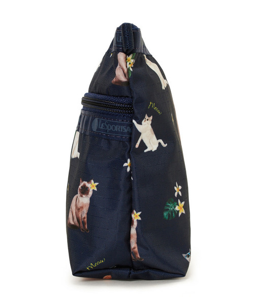 LeSportsac(レスポートサック)の「COSMETIC CLUTCH トロピカルミャオキャット(ポーチ・レディース・ブルー・FREE)」の2枚目の写真