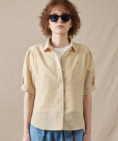 Eddie Bauer(エディーバウアー)の「ポリコットン イージー チェックシャツ(シャツ/ブラウス・レディース・オレンジ系/ベージュ系/ネイビー系・L/M/S/XL)」の10枚目の写真