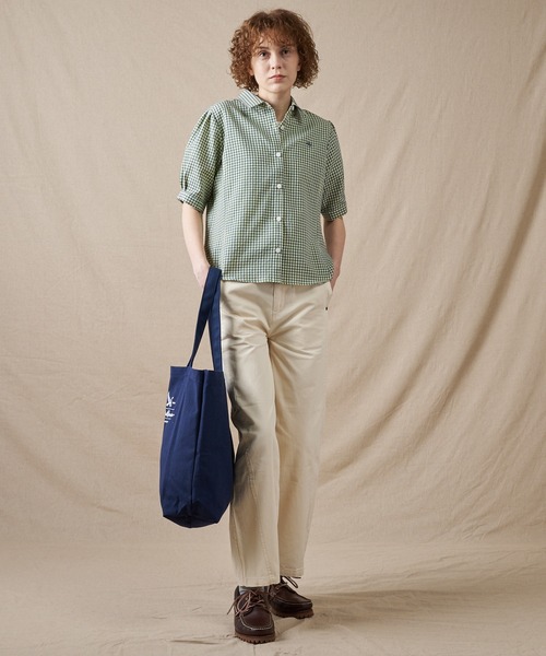Eddie Bauer(エディーバウアー)の「ポリコットン イージー チェックシャツ(シャツ/ブラウス・レディース・オレンジ系/ベージュ系/ネイビー系・L/M/S/XL)」の6枚目の写真