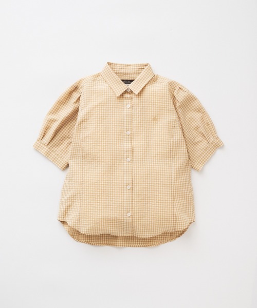 Eddie Bauer(エディーバウアー)の「ポリコットン イージー チェックシャツ(シャツ/ブラウス・レディース・オレンジ系/ベージュ系/ネイビー系・L/M/S/XL)」の13枚目の写真