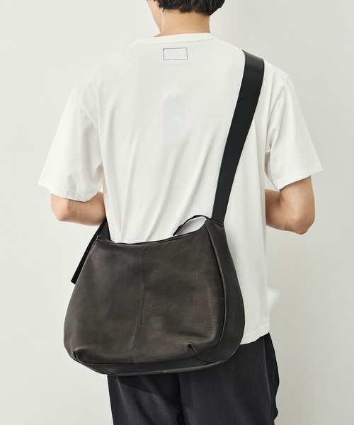 CITY TOKYO（シティトウキョウ）の「【CITY TOKYO/シティートーキョー】Himeji leather ショルダーバッグ（ショルダーバッグ・メンズ・ブラック・FREE）」の4枚目の写真