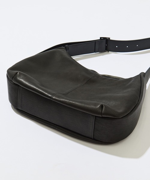 CITY TOKYO（シティトウキョウ）の「【CITY TOKYO/シティートーキョー】Himeji leather ショルダーバッグ（ショルダーバッグ・メンズ・ブラック・FREE）」の7枚目の写真