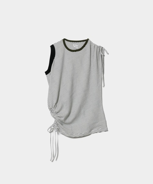 beautiful people(ビューティフルピープル)の「Miller double-neck multi color T-shirt(Tシャツ/カットソー・レディース・ブラック×ホワイト/ホワイト×ブラック/サックスブルー/レッド/ブラウン/ブラック・FREE)」の9枚目の写真