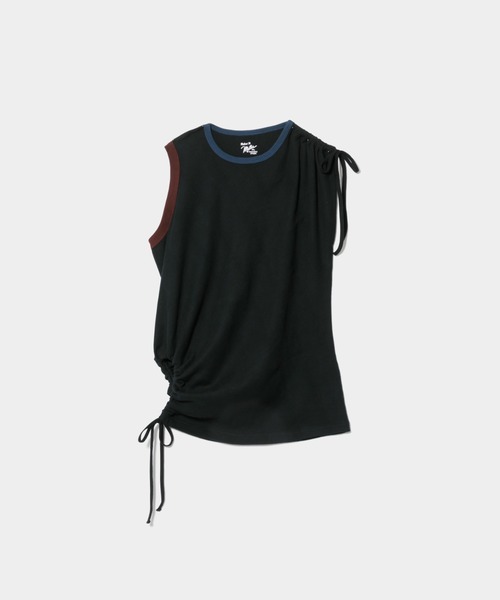 beautiful people(ビューティフルピープル)の「Miller double-neck multi color T-shirt(Tシャツ/カットソー・レディース・ブラック×ホワイト/ホワイト×ブラック/サックスブルー/レッド/ブラウン/ブラック・FREE)」の10枚目の写真