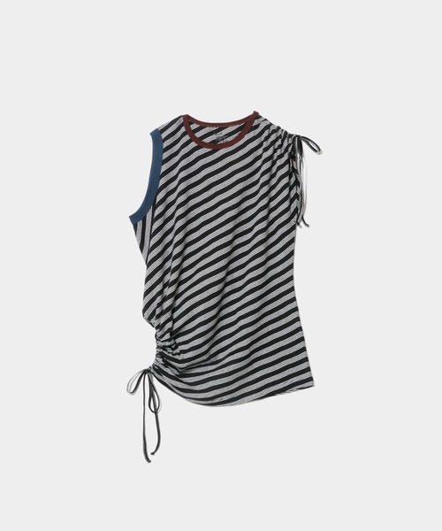 beautiful people(ビューティフルピープル)の「Miller double-neck multi color T-shirt(Tシャツ/カットソー・レディース・ブラック×ホワイト/ホワイト×ブラック/サックスブルー/レッド/ブラウン/ブラック・FREE)」の11枚目の写真