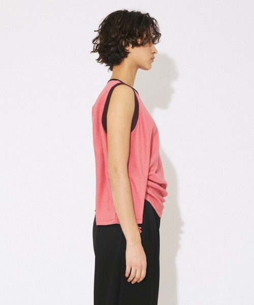 beautiful people(ビューティフルピープル)の「Miller double-neck multi color T-shirt(Tシャツ/カットソー・レディース・ブラック×ホワイト/ホワイト×ブラック/サックスブルー/レッド/ブラウン/ブラック・FREE)」の21枚目の写真