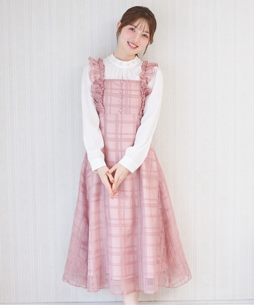 ピンク tocco closet ワンピース ブランド古着 キャミソールワンピース