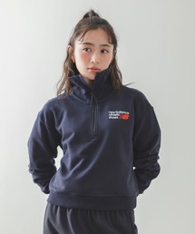 Athletics プレミアムロゴ ハーフジップ(オーバーサイズ)
