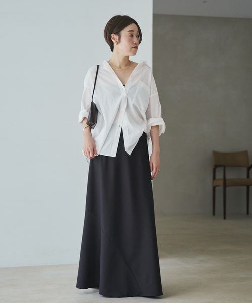 plage(プラージュ)の「《追加》boys washer シャツ 2(シャツ/ブラウス・レディース・サックスブルー/ホワイト/ネイビー/ダークブルー・FREE)」の5枚目の写真