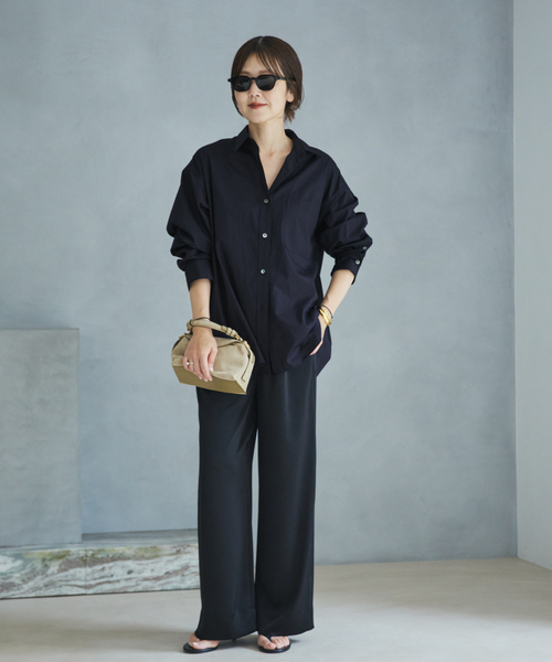 plage(プラージュ)の「《追加》boys washer シャツ 2(シャツ/ブラウス・レディース・サックスブルー/ホワイト/ネイビー/ダークブルー・FREE)」の7枚目の写真