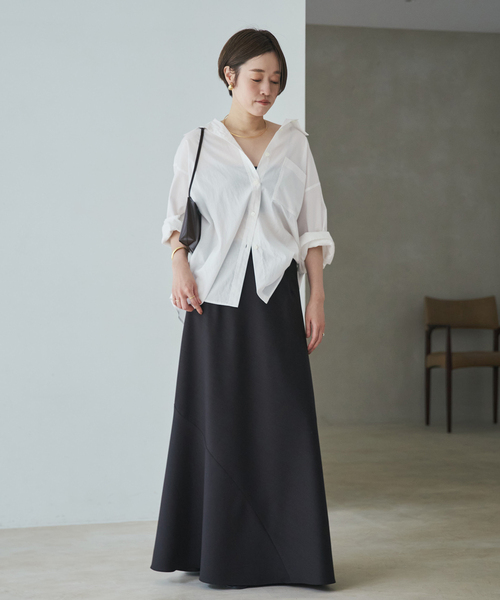 plage(プラージュ)の「《追加》boys washer シャツ 2(シャツ/ブラウス・レディース・サックスブルー/ホワイト/ネイビー/ダークブルー・FREE)」の9枚目の写真