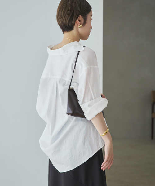 plage(プラージュ)の「《追加》boys washer シャツ 2(シャツ/ブラウス・レディース・サックスブルー/ホワイト/ネイビー/ダークブルー・FREE)」の15枚目の写真