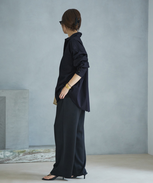 plage(プラージュ)の「《追加》boys washer シャツ 2(シャツ/ブラウス・レディース・サックスブルー/ホワイト/ネイビー/ダークブルー・FREE)」の22枚目の写真