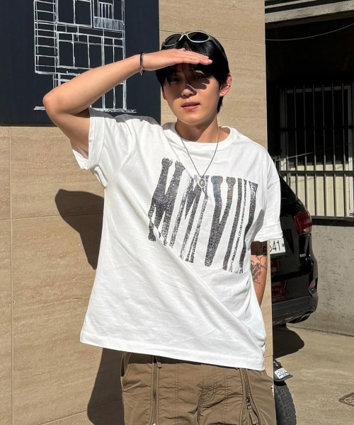 MAISON MINED(メゾンミネド)の「MMXVIII VINTAGE HALF T WHITE(Tシャツ/カットソー・メンズ・その他・SMALL/MEDIUM/LARGE)」の4枚目の写真