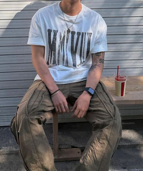 MAISON MINED(メゾンミネド)の「MMXVIII VINTAGE HALF T WHITE(Tシャツ/カットソー・メンズ・その他・SMALL/MEDIUM/LARGE)」の10枚目の写真