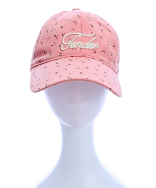 clear(クリア)の「ロゴ刺繍小花柄キャップ(キャップ・レディース・ネイビー/ピンク/アイボリー・F)」の4枚目の写真