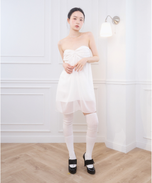 BELLIALEU（ベルリアル）の「LOLA MINI DRESS WHITE（ワンピース・レディース・その他・FREE）」の2枚目の写真