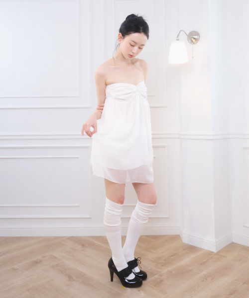 BELLIALEU（ベルリアル）の「LOLA MINI DRESS WHITE（ワンピース・レディース・その他・FREE）」の3枚目の写真