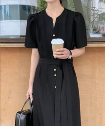 Doula Doula（ドゥーラドゥーラ）の「キーネックパフスリーブワンピース（ワンピース）」